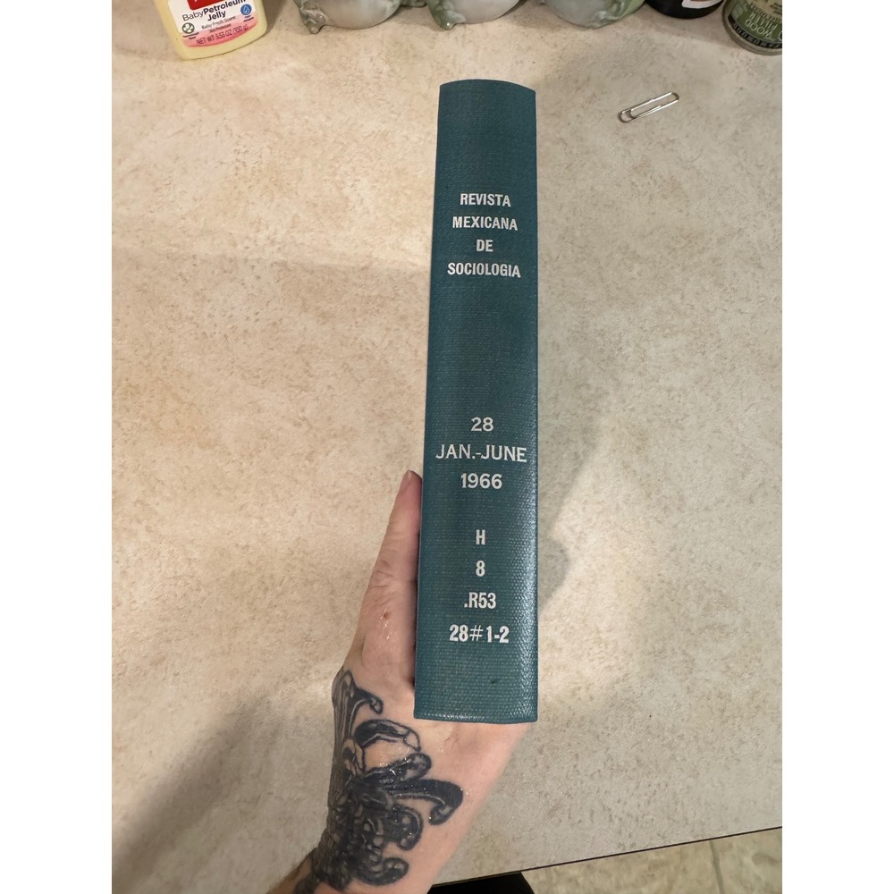 Revista Mexicana de Sociologia Vol 28 Jan-June 1966 UNAM Hardcover Spanish Book